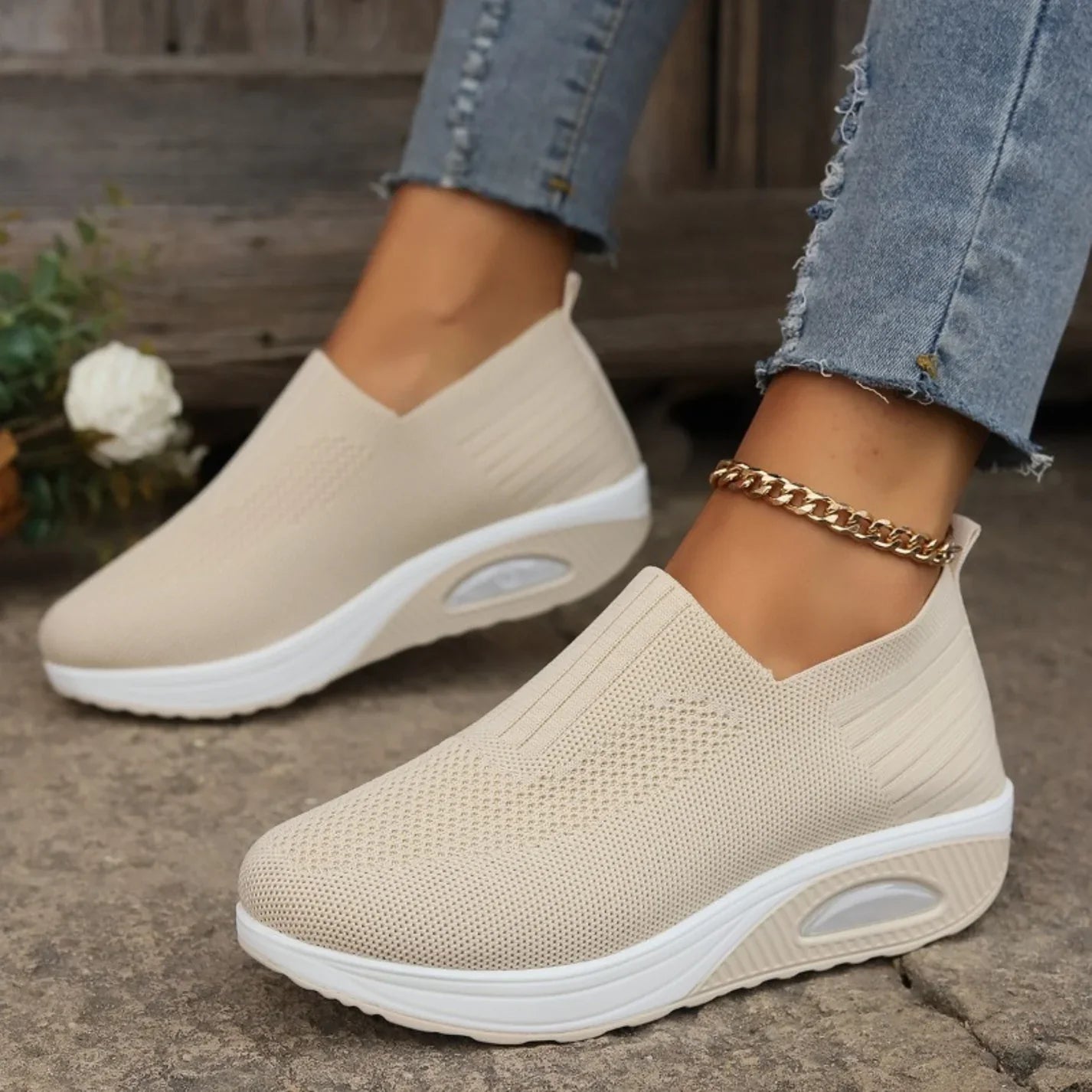 Cordelia | Knitted Slip-On Orthopedic Sneakers