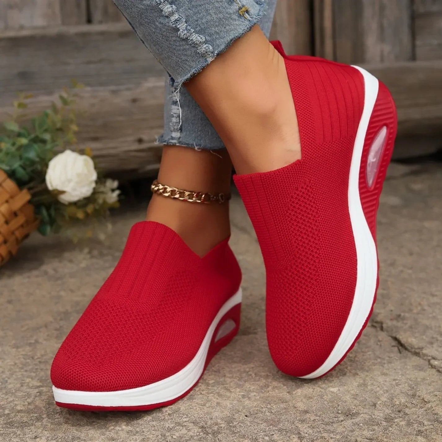 Cordelia | Knitted Slip-On Orthopedic Sneakers