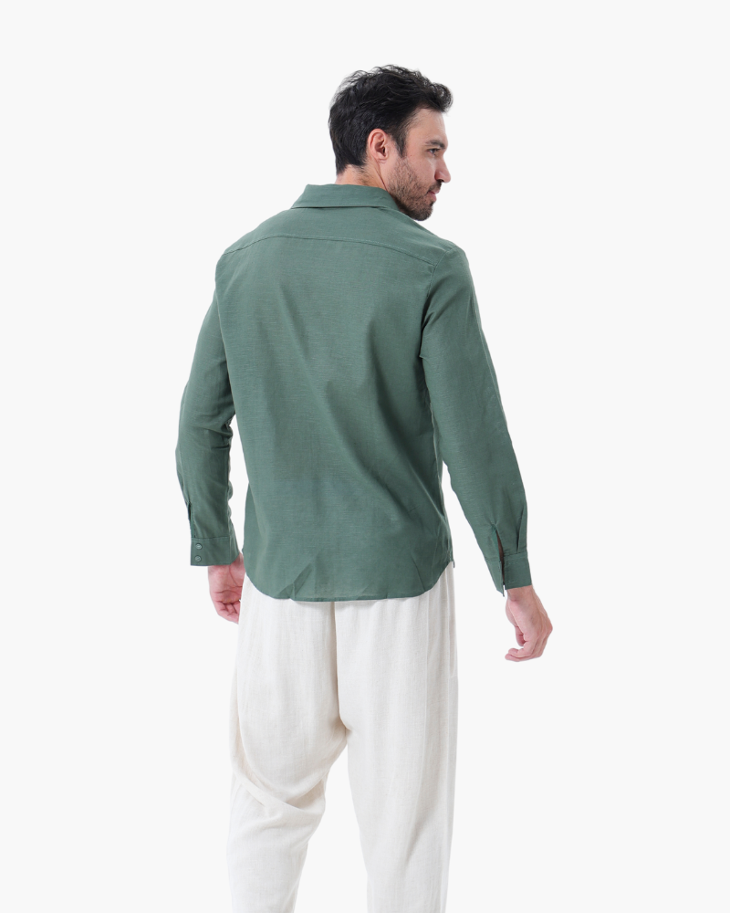 Merrick | Men's Relaxed Linen Long Sleeve Shirt & Trouser Set