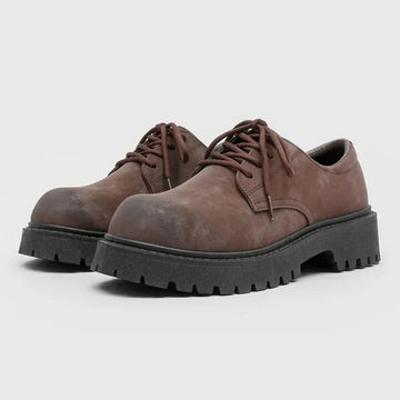 Corben | Men's Suede Derby Flats Platform