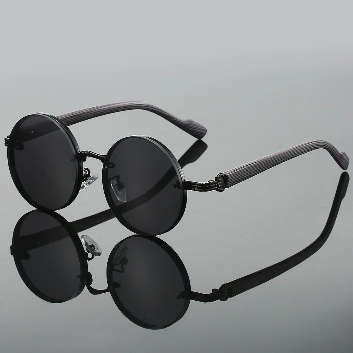 Men's Classic Aviator Sunglasses with Double Bridge and Metal Frame