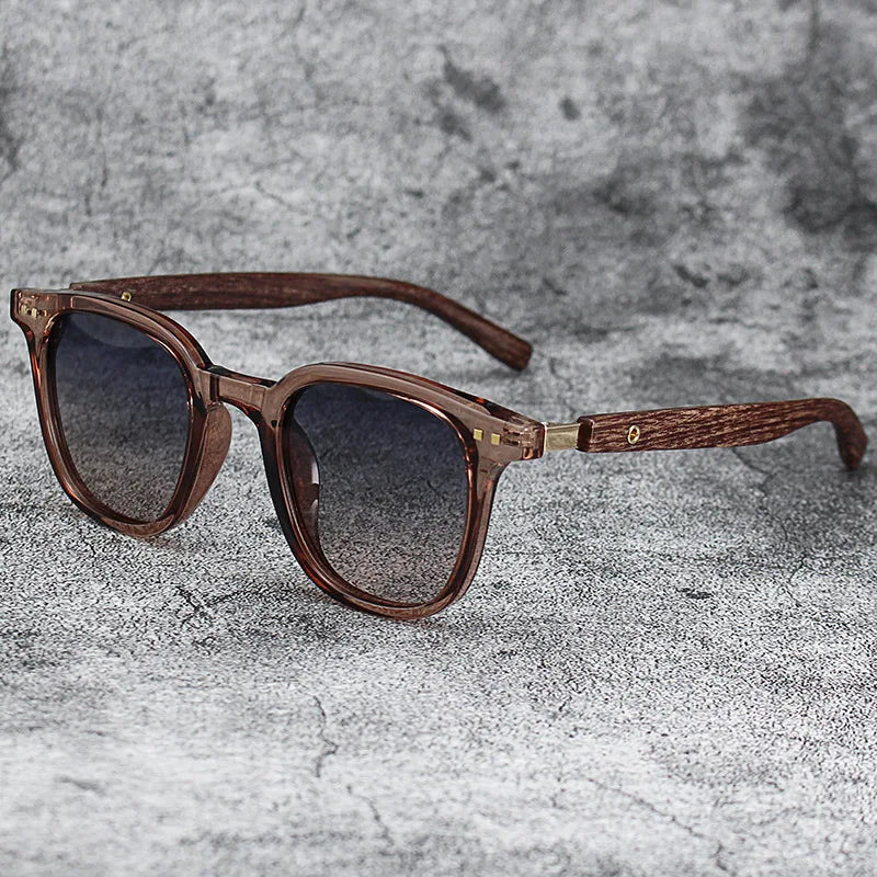 Men’s Contemporary Sunglasses - Rectangular Frame with Tinted Lenses
