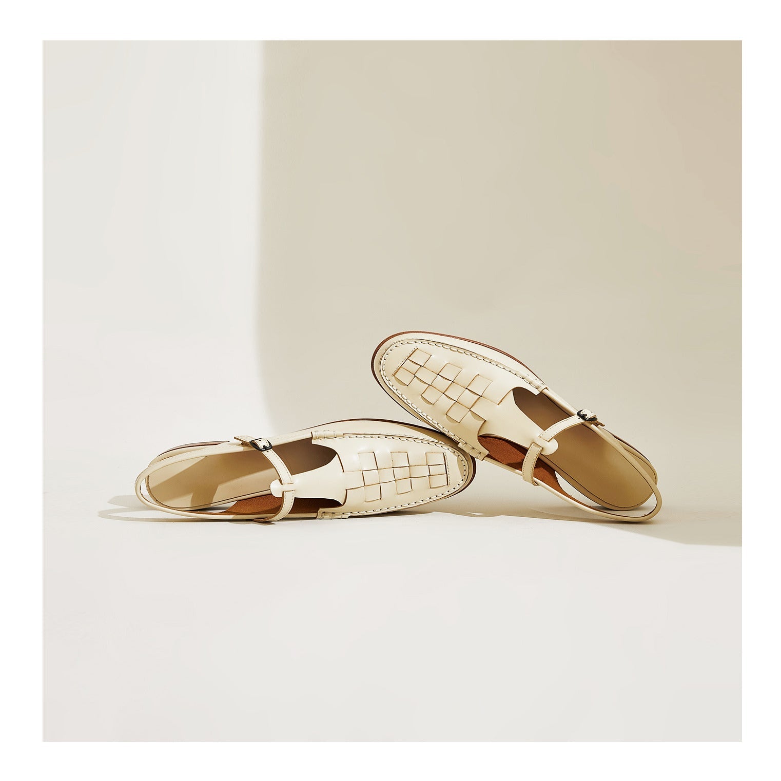 Celeste | Elegant Woven Leather Slingback