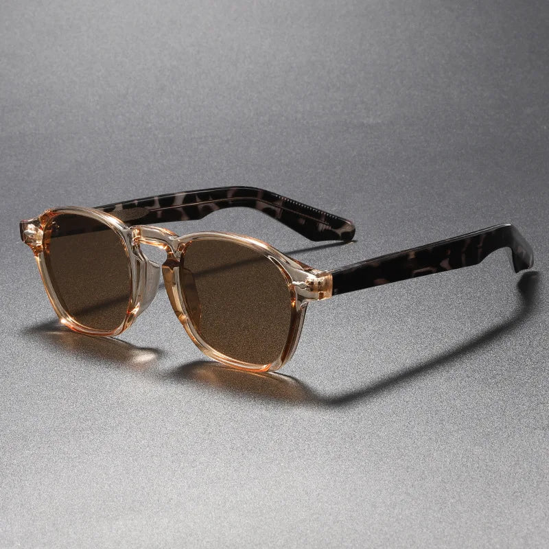 Men's Classic Wayfarer Sunglasses with Tortoiseshell Frame and Polished Finish