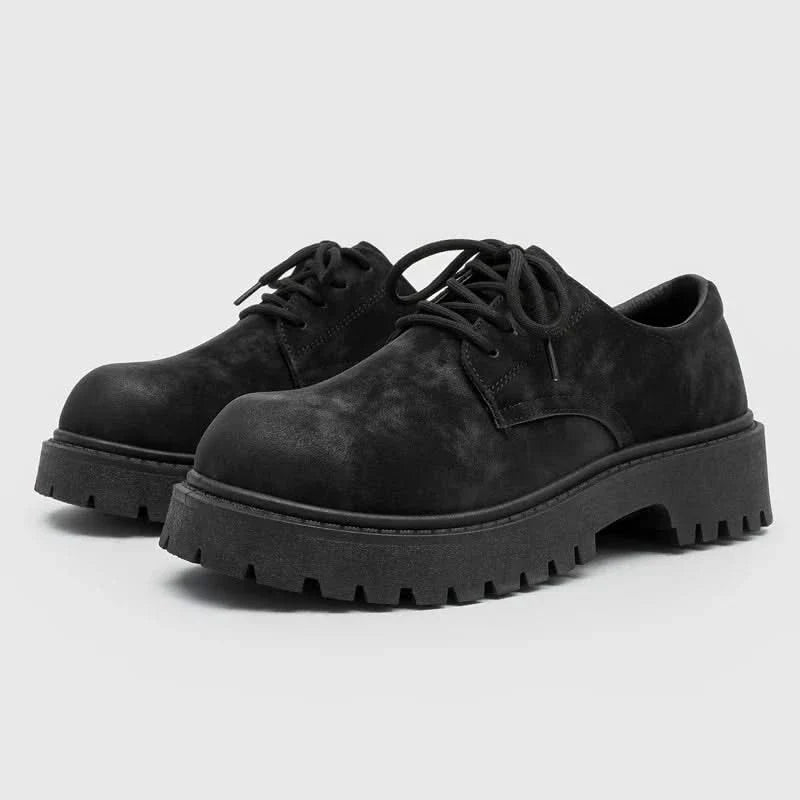Corben | Men's Suede Derby Flats Platform