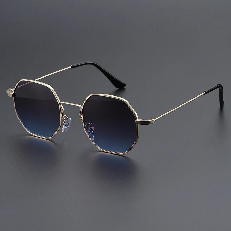 Men's Stylish Rectangle Sunglasses with Bold Frame Design