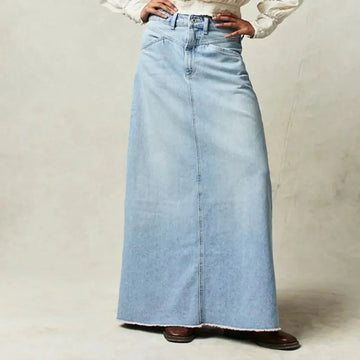 Cordelia | Casual Denim Maxi Skirt
