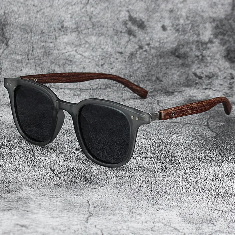 Men’s Contemporary Sunglasses - Rectangular Frame with Tinted Lenses