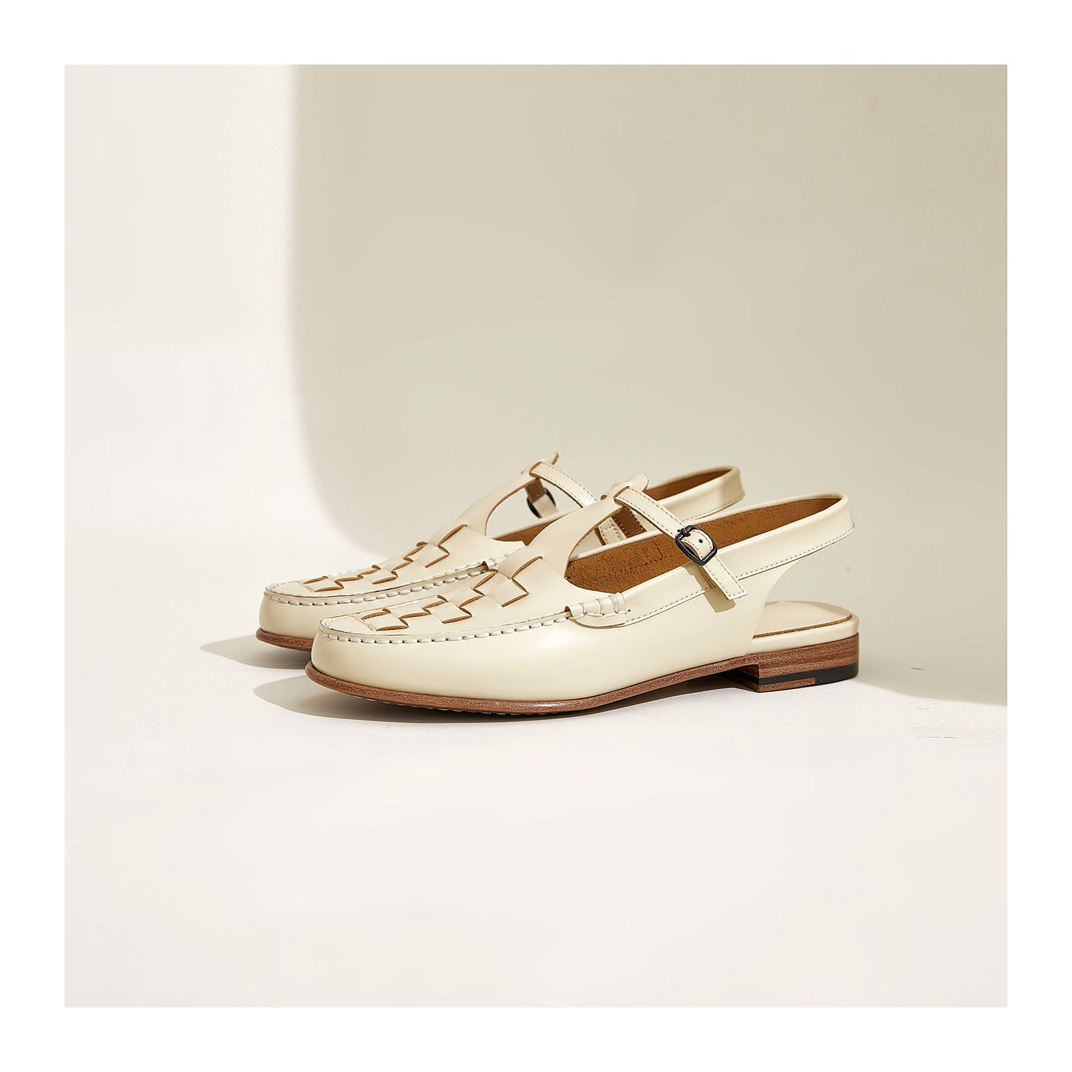 Celeste | Elegant Woven Leather Slingback