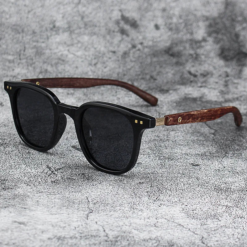 Men’s Contemporary Sunglasses - Rectangular Frame with Tinted Lenses