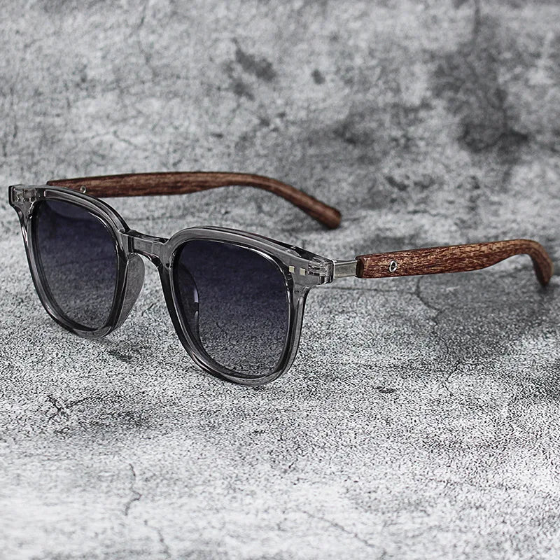 Men’s Contemporary Sunglasses - Rectangular Frame with Tinted Lenses