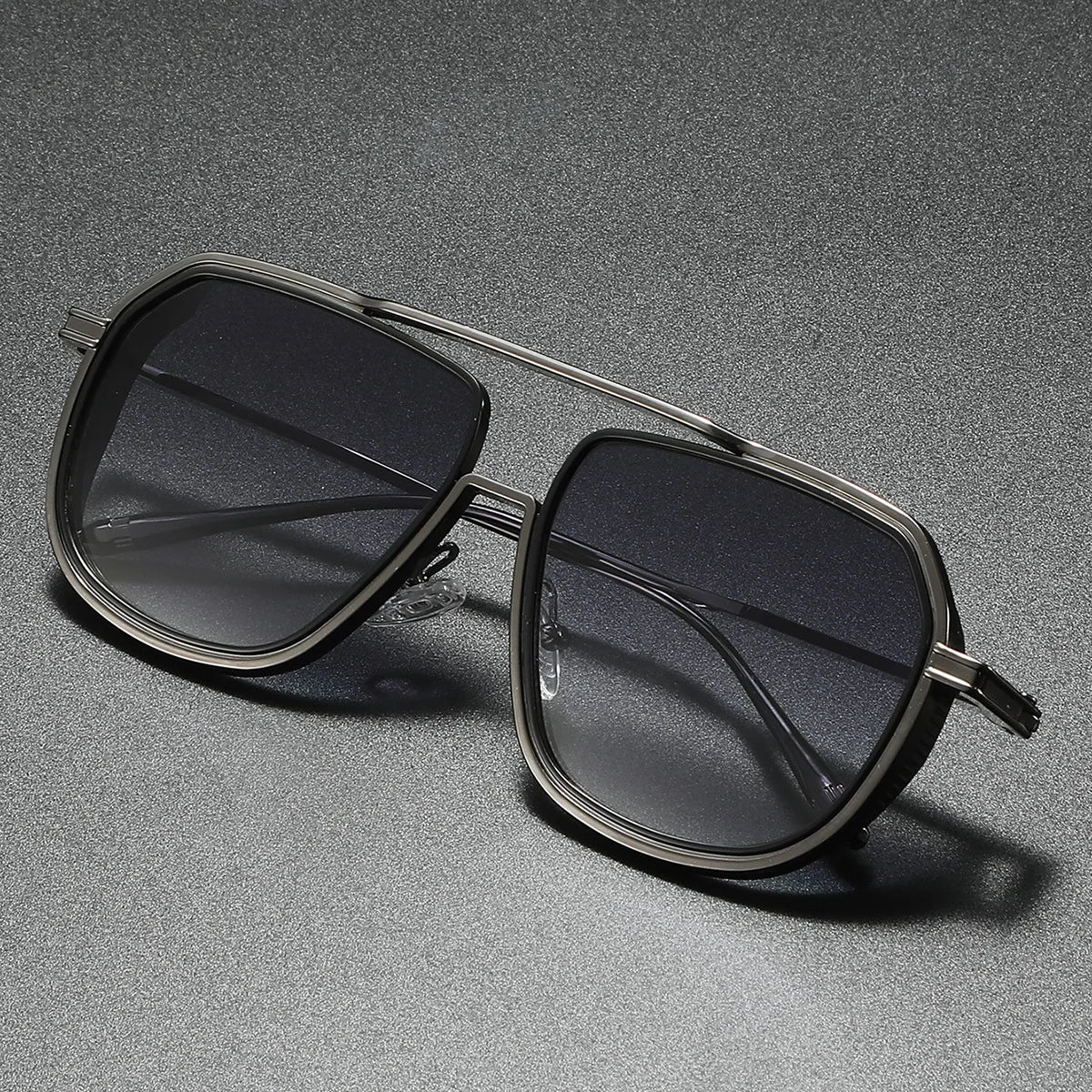 Men’s Classic Sora Aviator Sunglasses – Metal Frame with Double Bridge Design