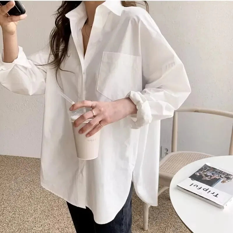 Valerie | Effortless Oversized Button Down Shirt