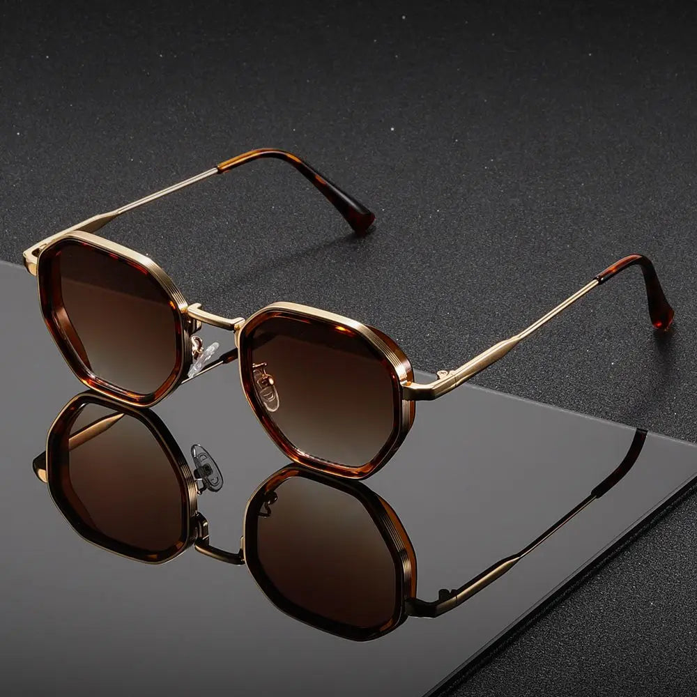 Men's Classic Arcos Shades - Rectangular Frame with Subtle Detailing