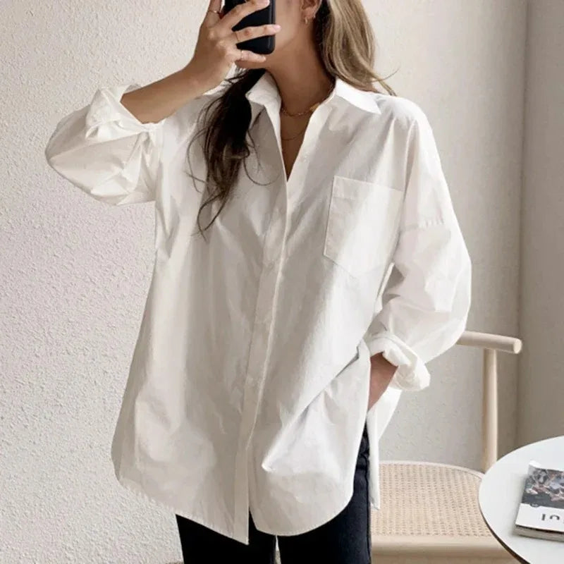 Valerie | Effortless Oversized Button Down Shirt