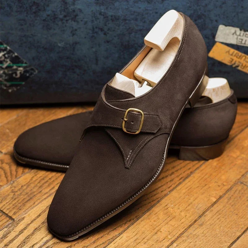 Aldrich | Men's Suede Monk Strap Shoes
