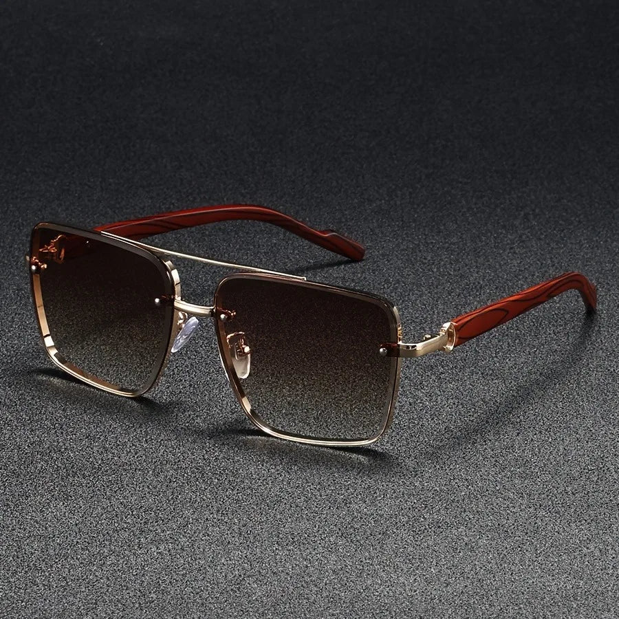 Men's Classic Aviator Sunglasses – Durable Metal Frame with Tinted Lenses