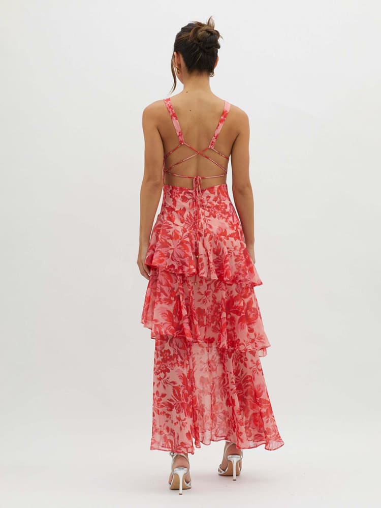 Daisy | Romantic Floral Tiered Maxi Dress