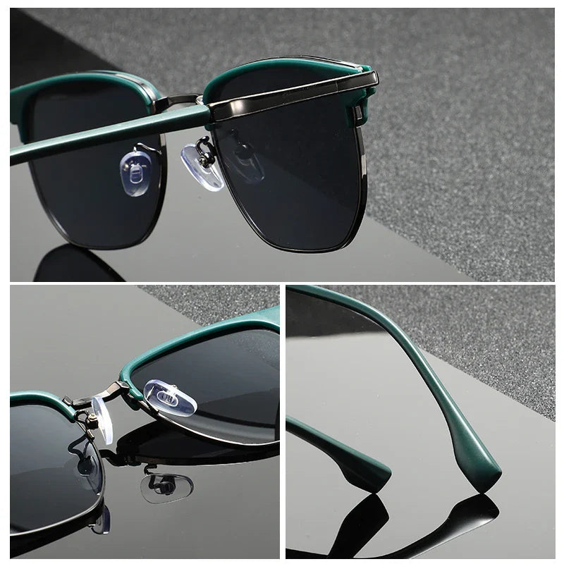 Men's Casual Club Shades - Classic Round Frame with Slim Temples