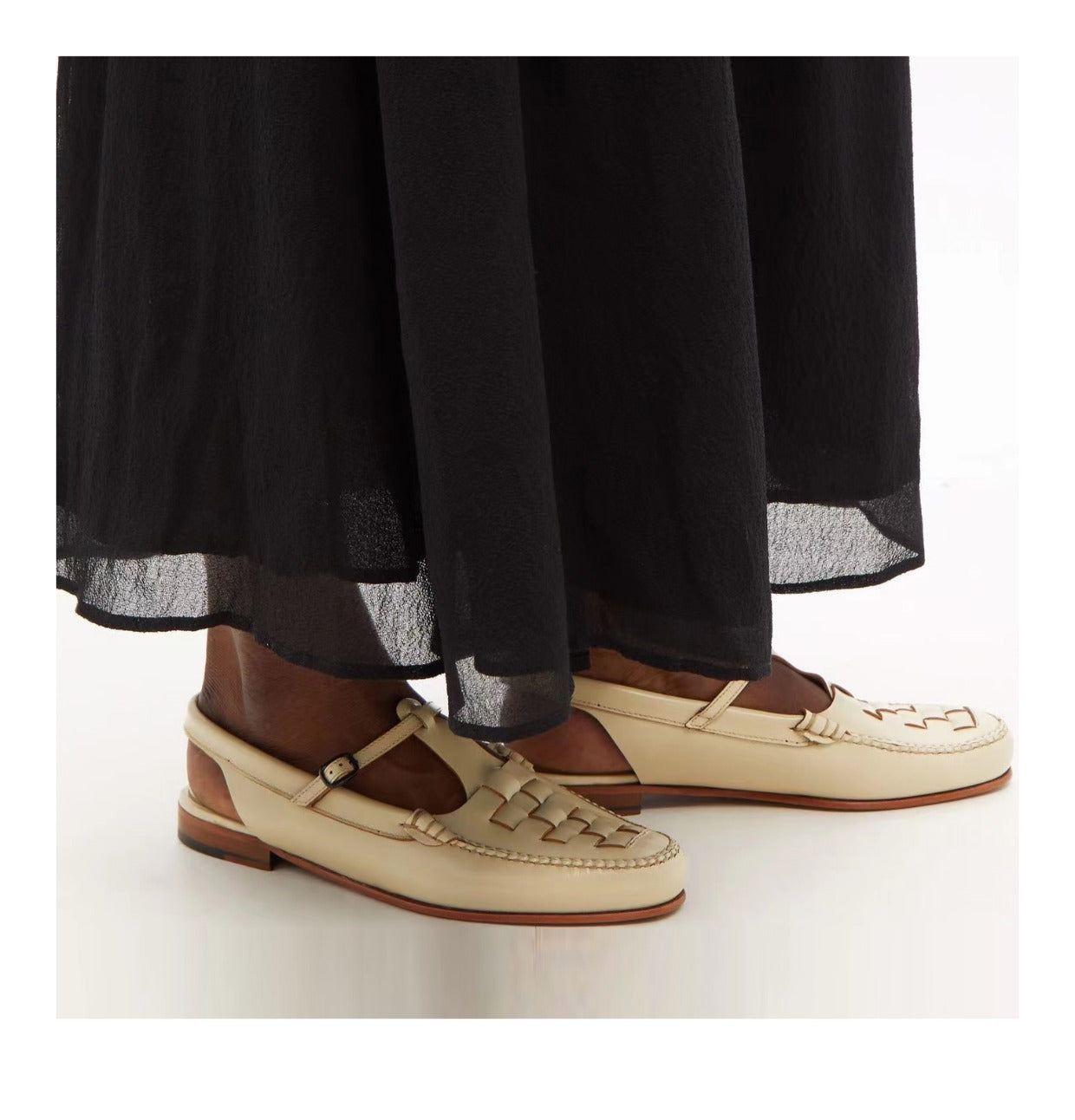 Celeste | Elegant Woven Leather Slingback
