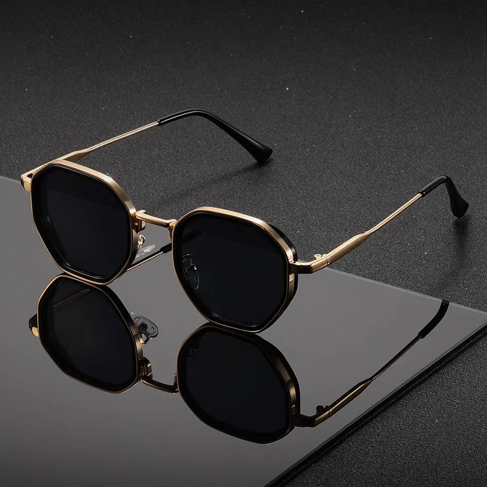 Men's Classic Arcos Shades - Rectangular Frame with Subtle Detailing