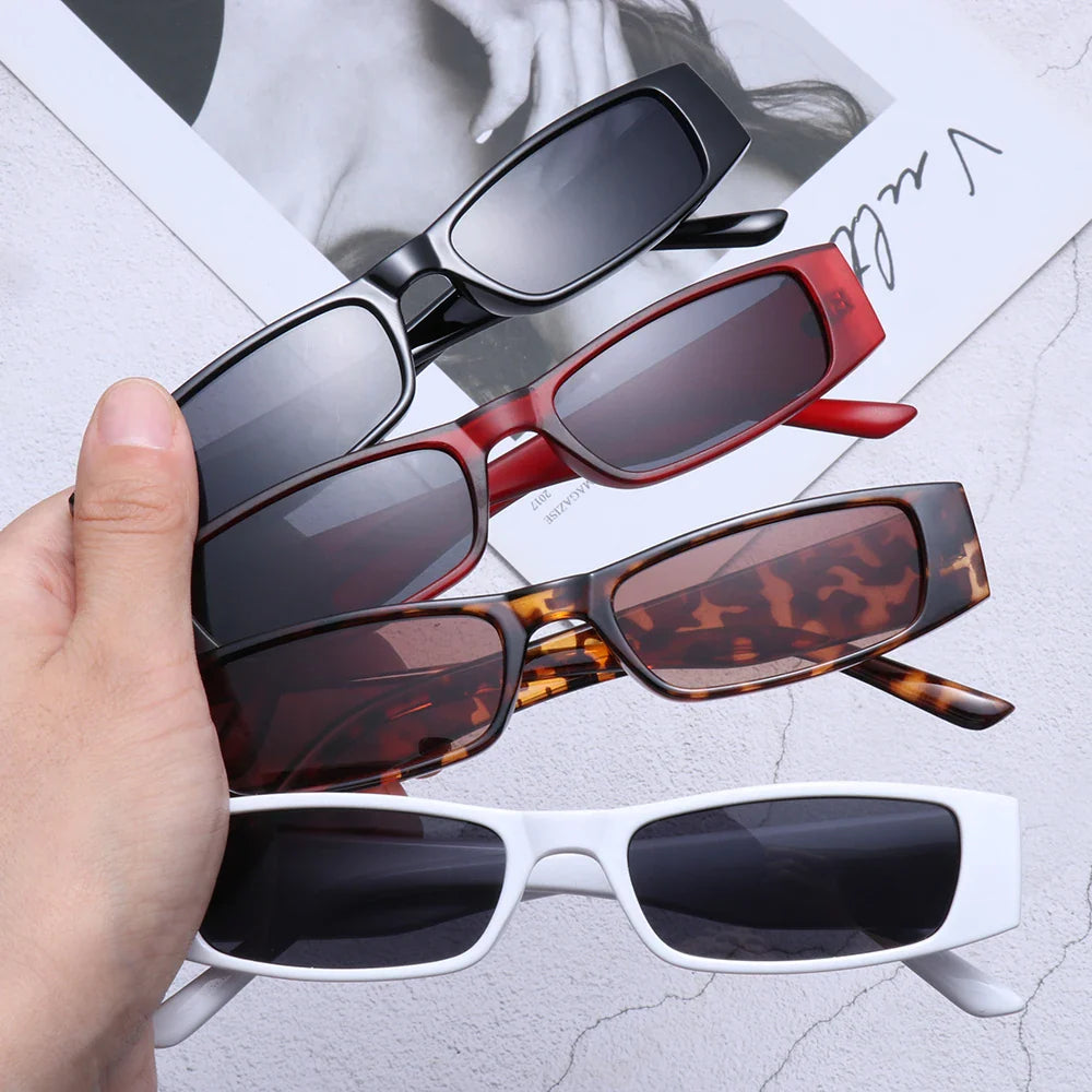 Women’s Cat-Eye Sunglasses with Bold Frame and Slim Temples