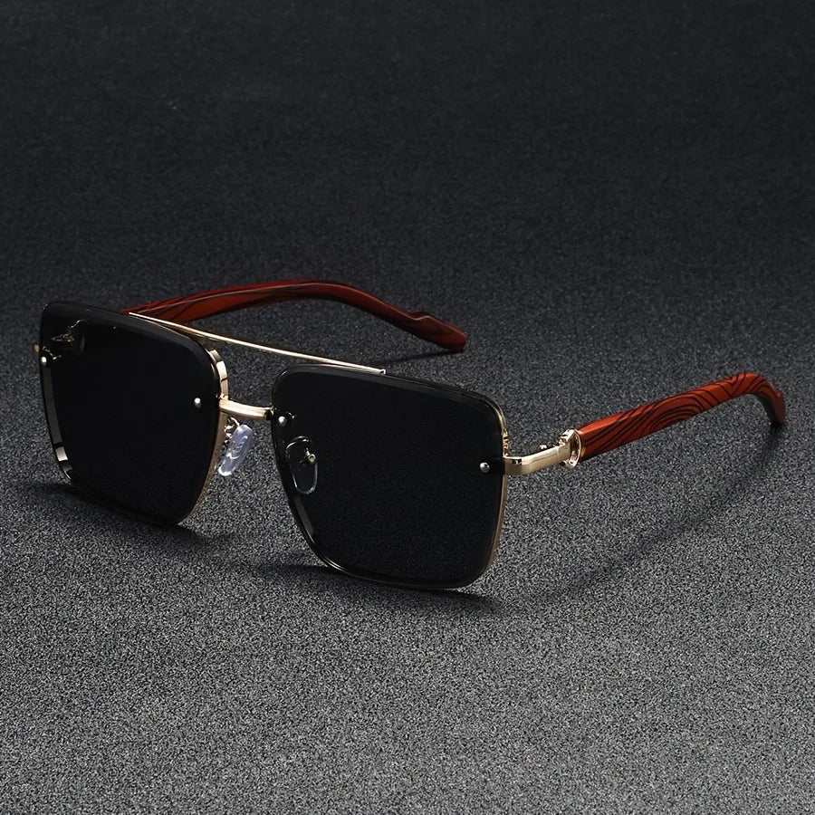 Men's Classic Aviator Sunglasses – Durable Metal Frame with Tinted Lenses
