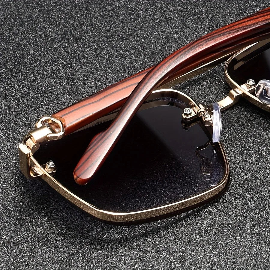 Men's Classic Aviator Sunglasses – Durable Metal Frame with Tinted Lenses