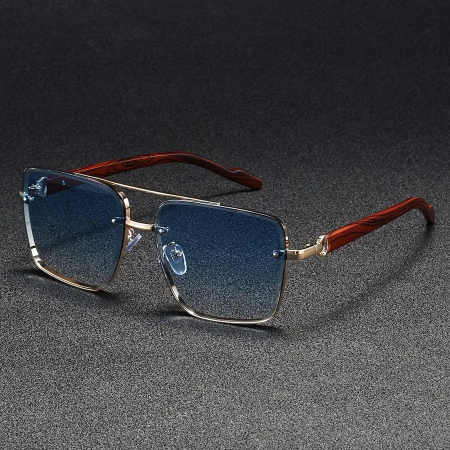Men's Classic Aviator Sunglasses – Durable Metal Frame with Tinted Lenses