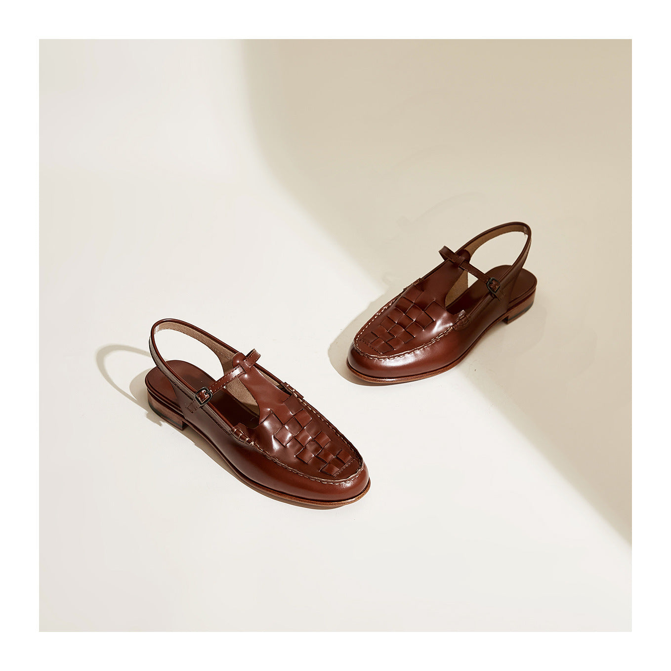 Celeste | Elegant Woven Leather Slingback