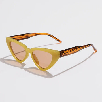Women’s Cat-Eye Sunglasses with Slim Frames and Gradient Lenses