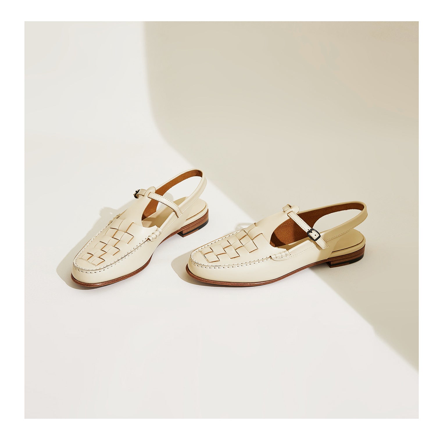 Celeste | Elegant Woven Leather Slingback