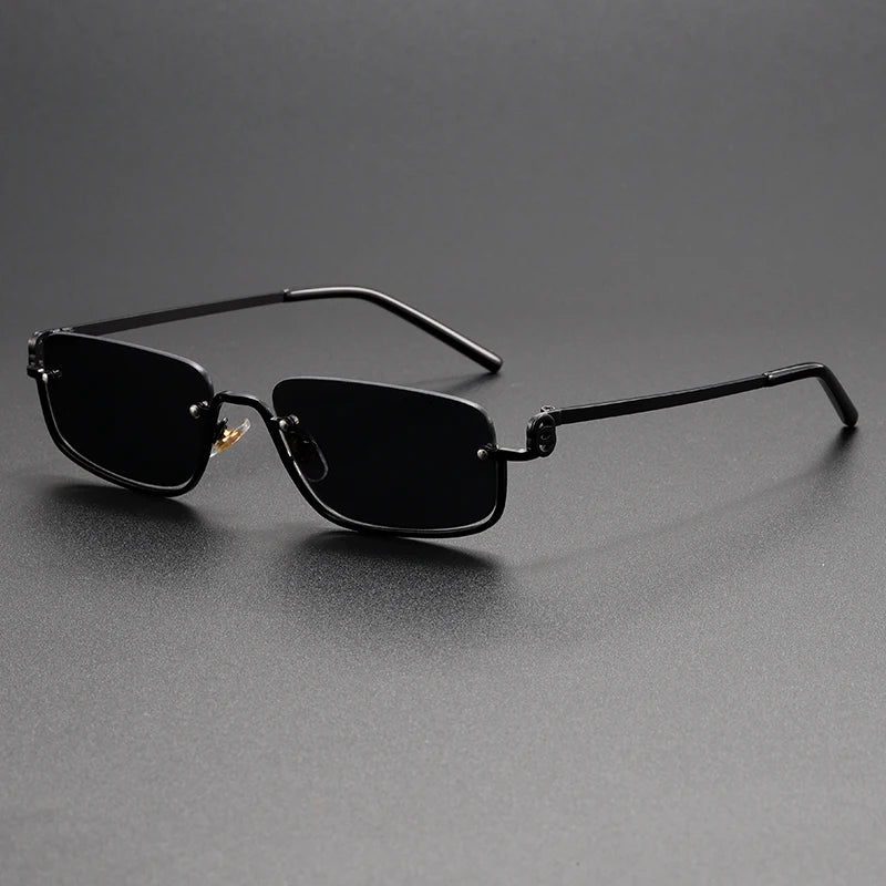 Men's Classic Rectangular Sunglasses with Tortoiseshell Frame and Polarised Lenses