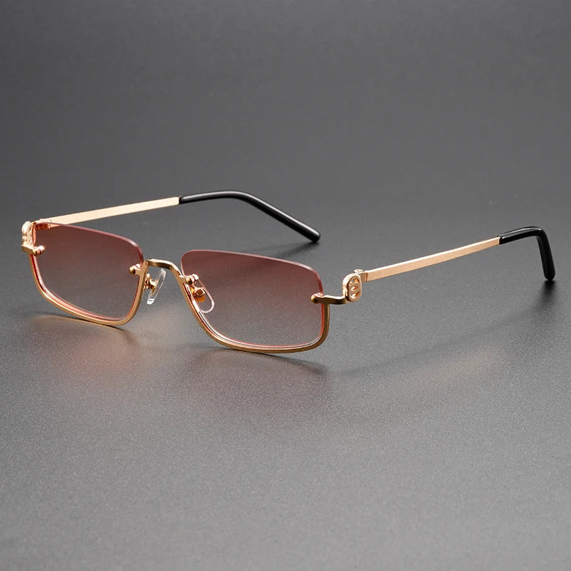 Men's Classic Rectangular Sunglasses with Tortoiseshell Frame and Polarised Lenses