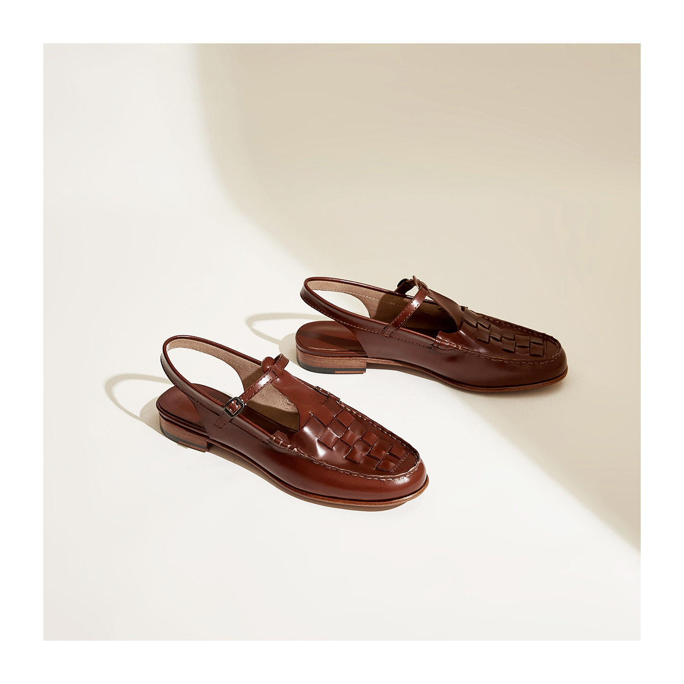Celeste | Elegant Woven Leather Slingback