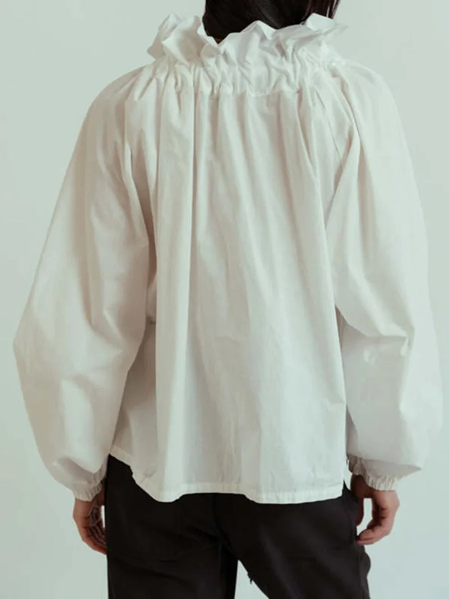 Celestina | Romantic Gingham Check Ruffled Bow Blouse