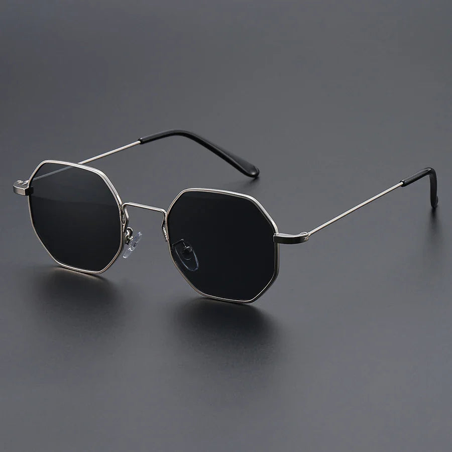 Men's Stylish Rectangle Sunglasses with Bold Frame Design