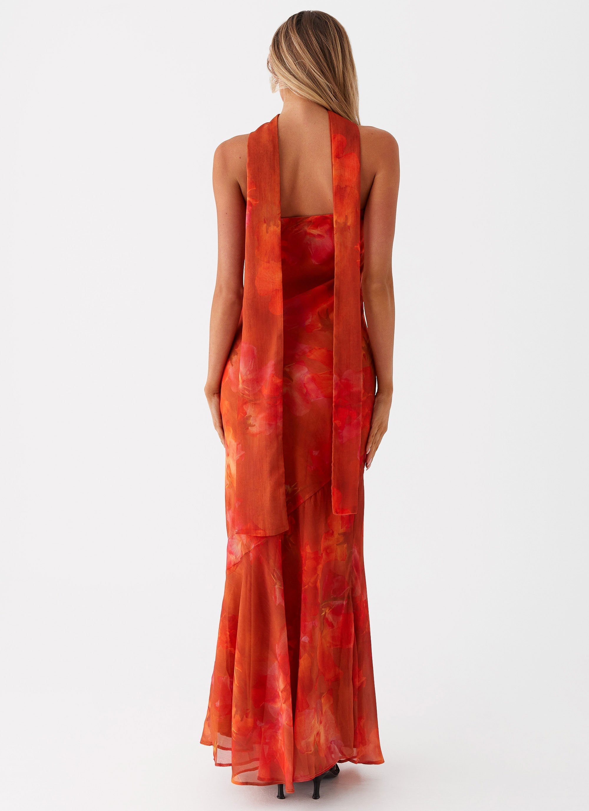 Ophelia | Elegant Floral Strapless Maxi Dress