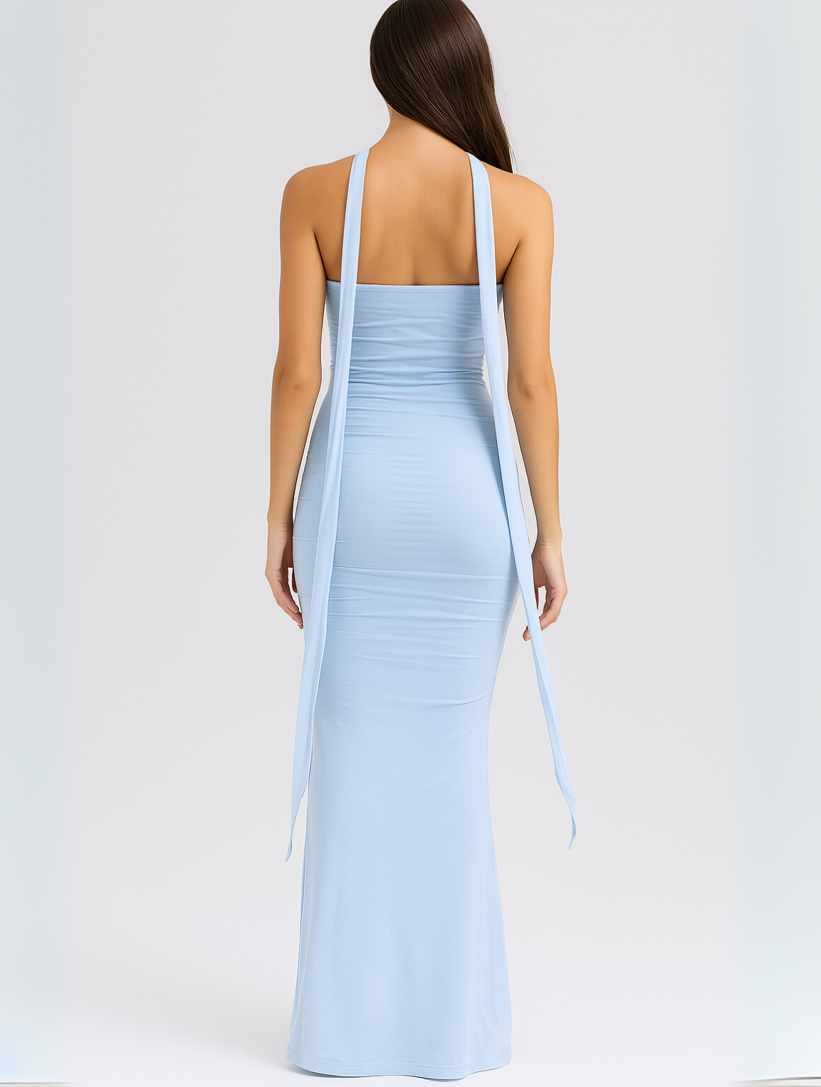 Maeve | Elegant Strapless Ruched Formal Maxi Dress