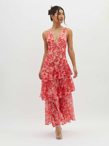 Daisy | Romantic Floral Tiered Maxi Dress