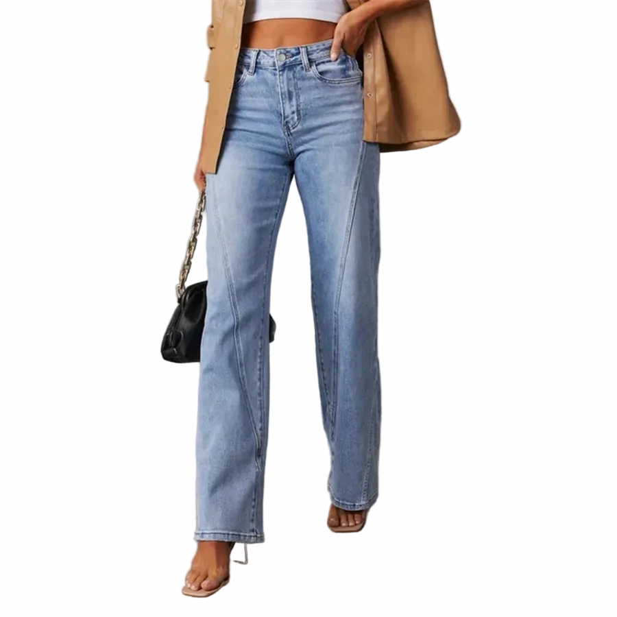 Women’s High-Waisted Wide-Leg Denim Jeans