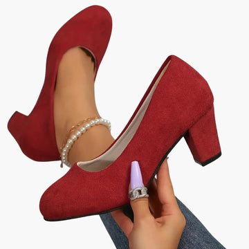 Ophelia | Comfortable Wide Toe Block Heels