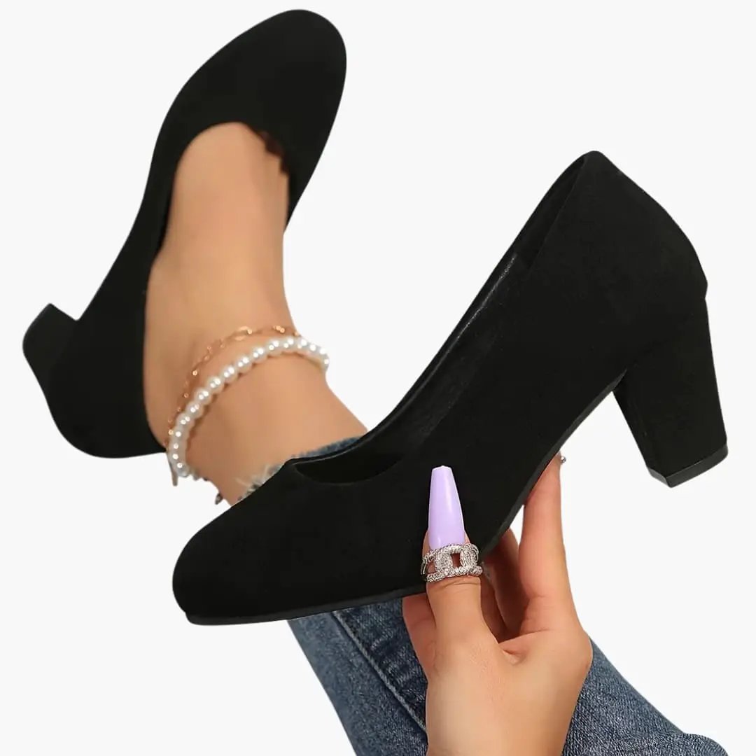 Ophelia | Comfortable Wide Toe Block Heels
