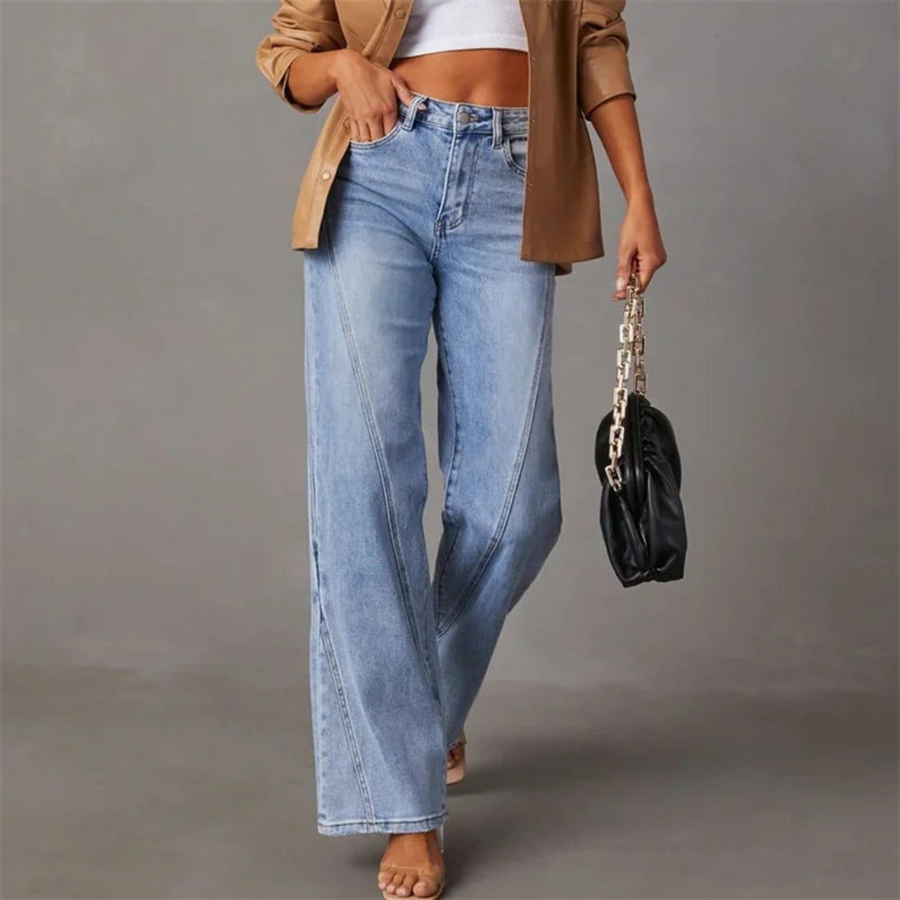 Women’s High-Waisted Wide-Leg Denim Jeans