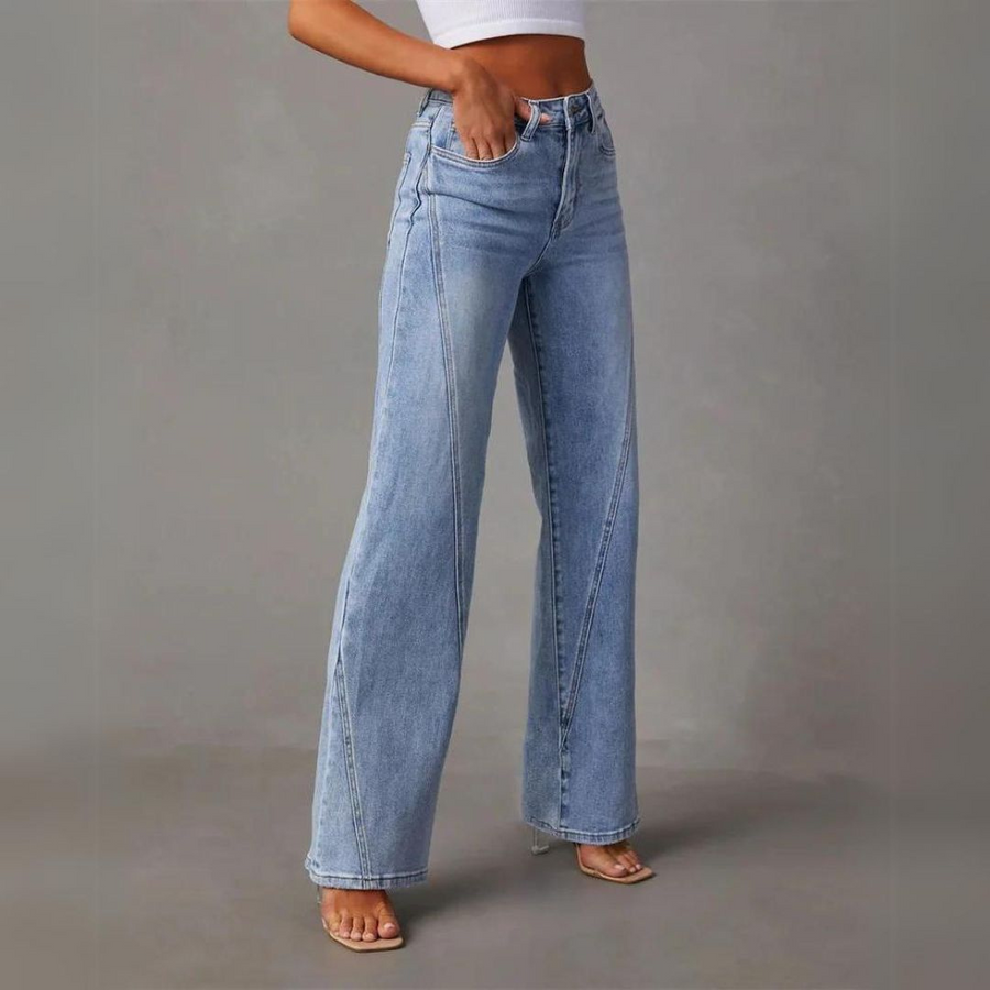 Women’s High-Waisted Wide-Leg Denim Jeans