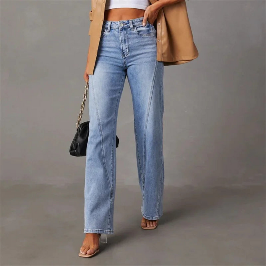 Women’s High-Waisted Wide-Leg Denim Jeans