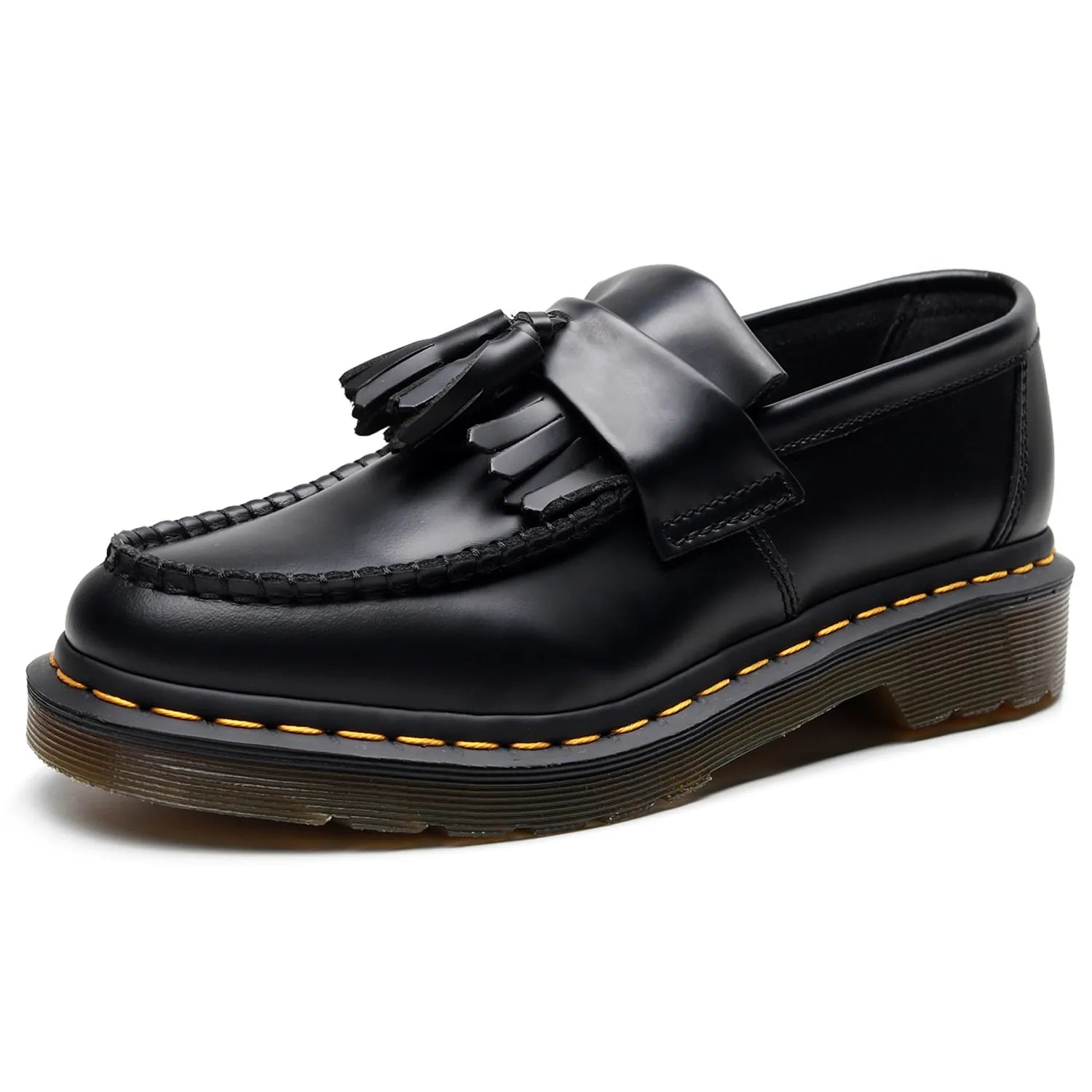 Men's Leather Kiltie Tassel Loafers - Chunky Sole