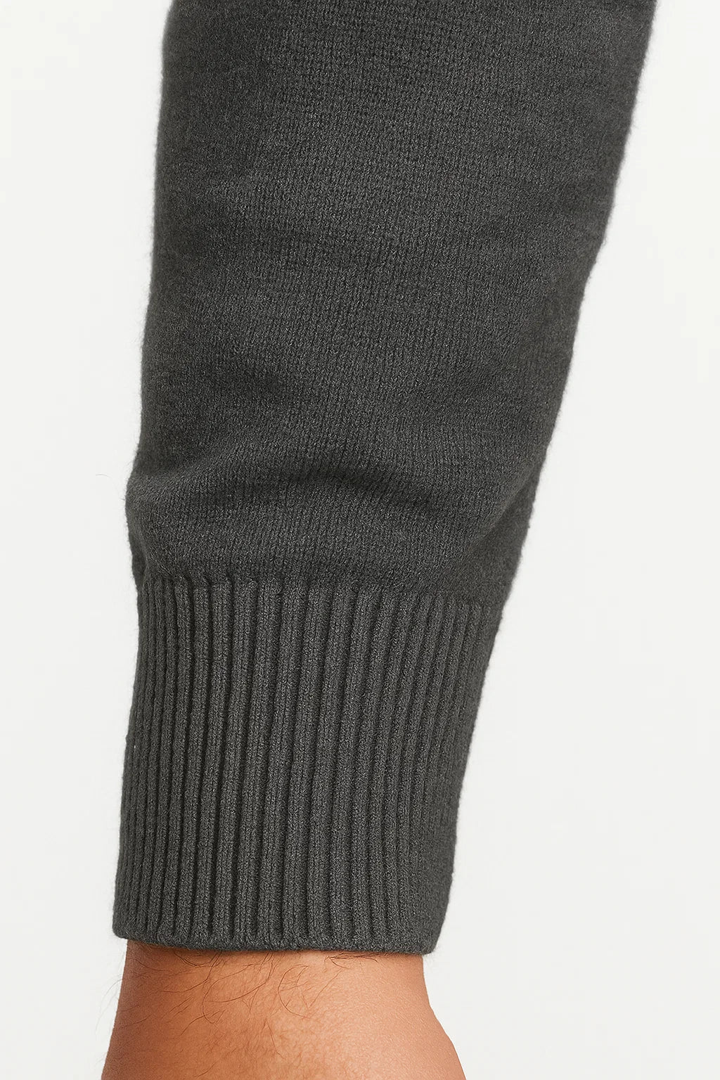 Men's Minimalist Quarter Zip Sweater - Classic Fit with Cotton Blend Construction