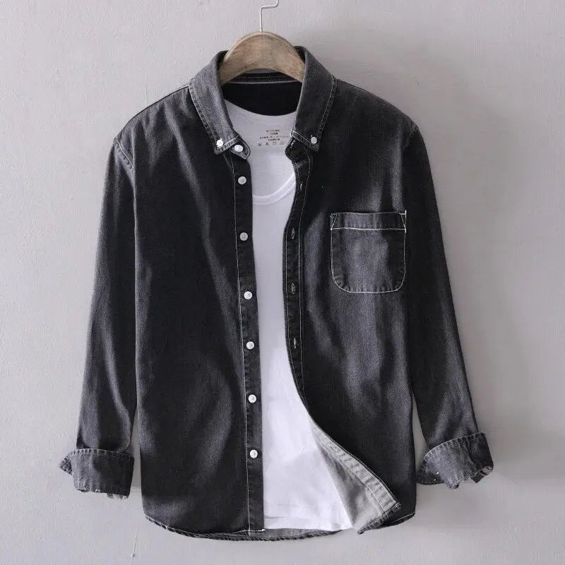 Thorne | Men's Classic Denim Button Down Shirt