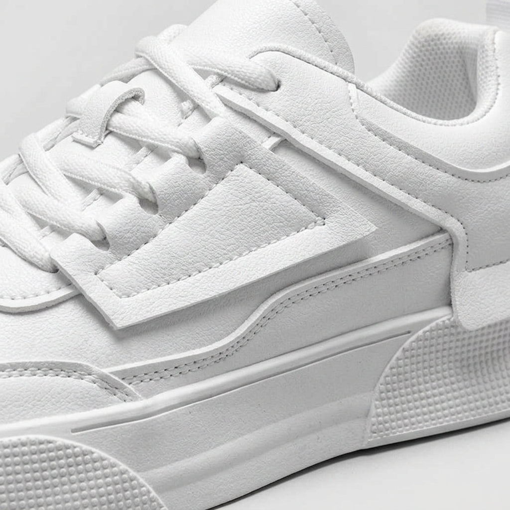 Men's Sneakers Platform Lace-Up Low-Top Chunky Rubber Sole